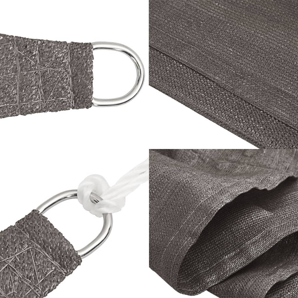 Maison Chic - Voile d'ombrage - Voile solaire 160 g/m² Anthracite 3x5 m PEHD - Meuble Pro - Imagen 4