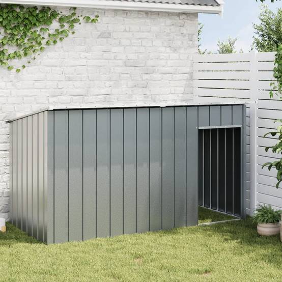 Abri pour chien de jardin en acier galvanisé avec toit Anthracite – ComfortXL Pet Living - Image 3