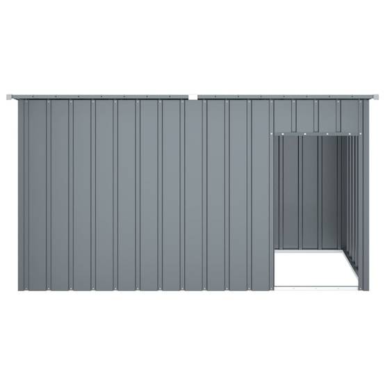 Abri pour chien de jardin en acier galvanisé avec toit Anthracite – ComfortXL Pet Living - Image 4