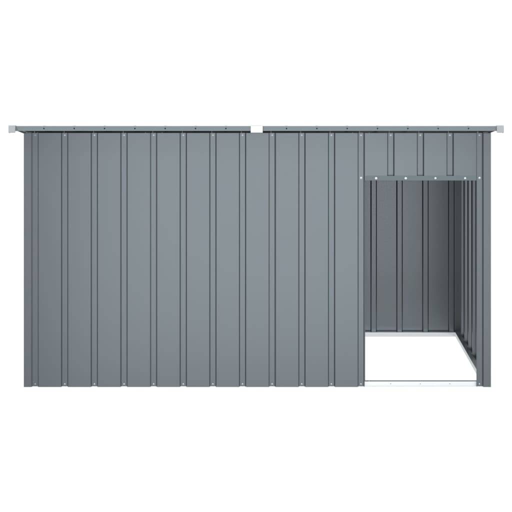 Abri pour chien de jardin en acier galvanisé avec toit Anthracite – ComfortXL Pet Living - Image 4