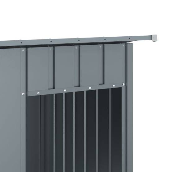 Abri pour chien de jardin en acier galvanisé avec toit Anthracite – ComfortXL Pet Living - Image 7