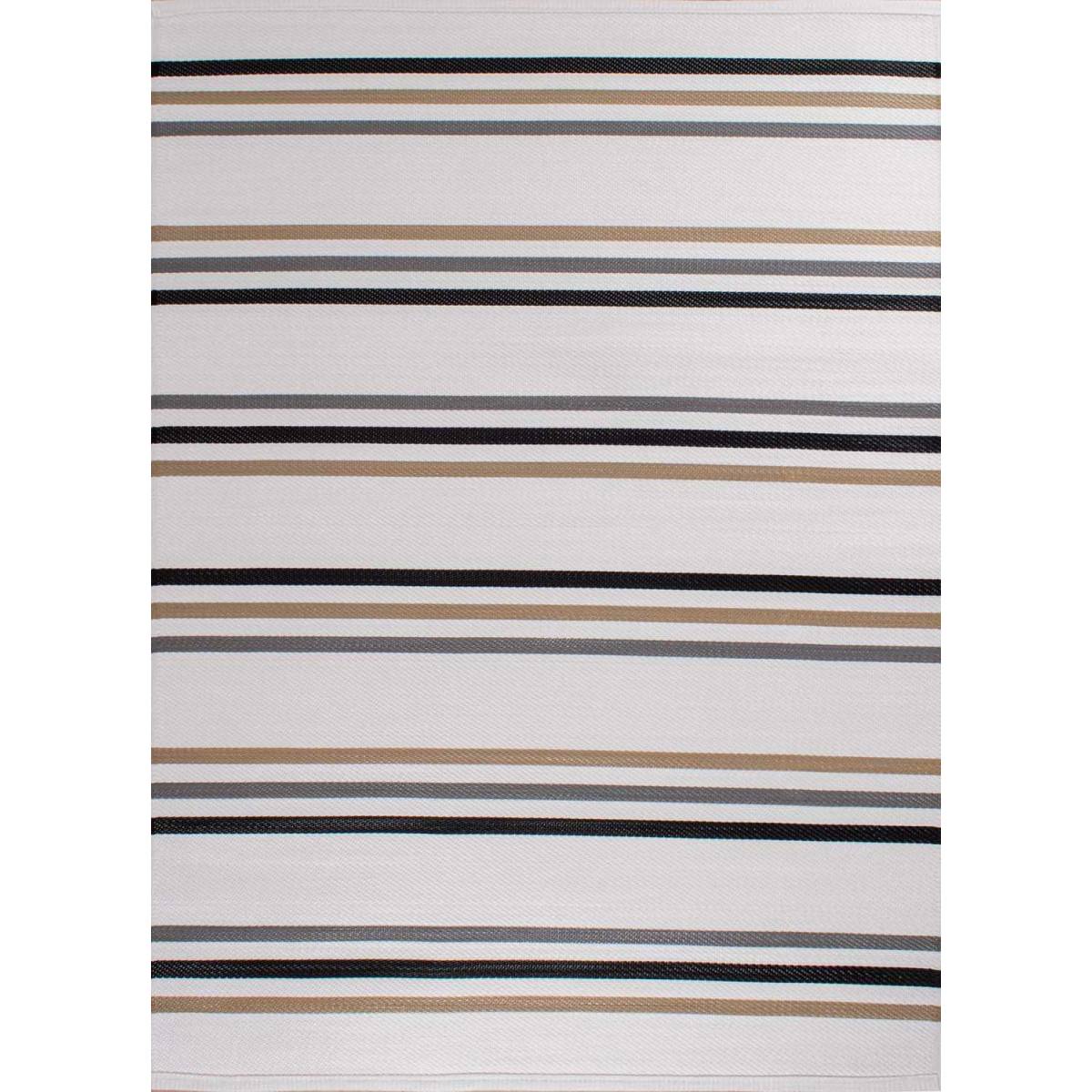Jardindeco - Tapis extérieur en polypropylène Spargi 1742 noir 180 x 280 cm - Imagen 1