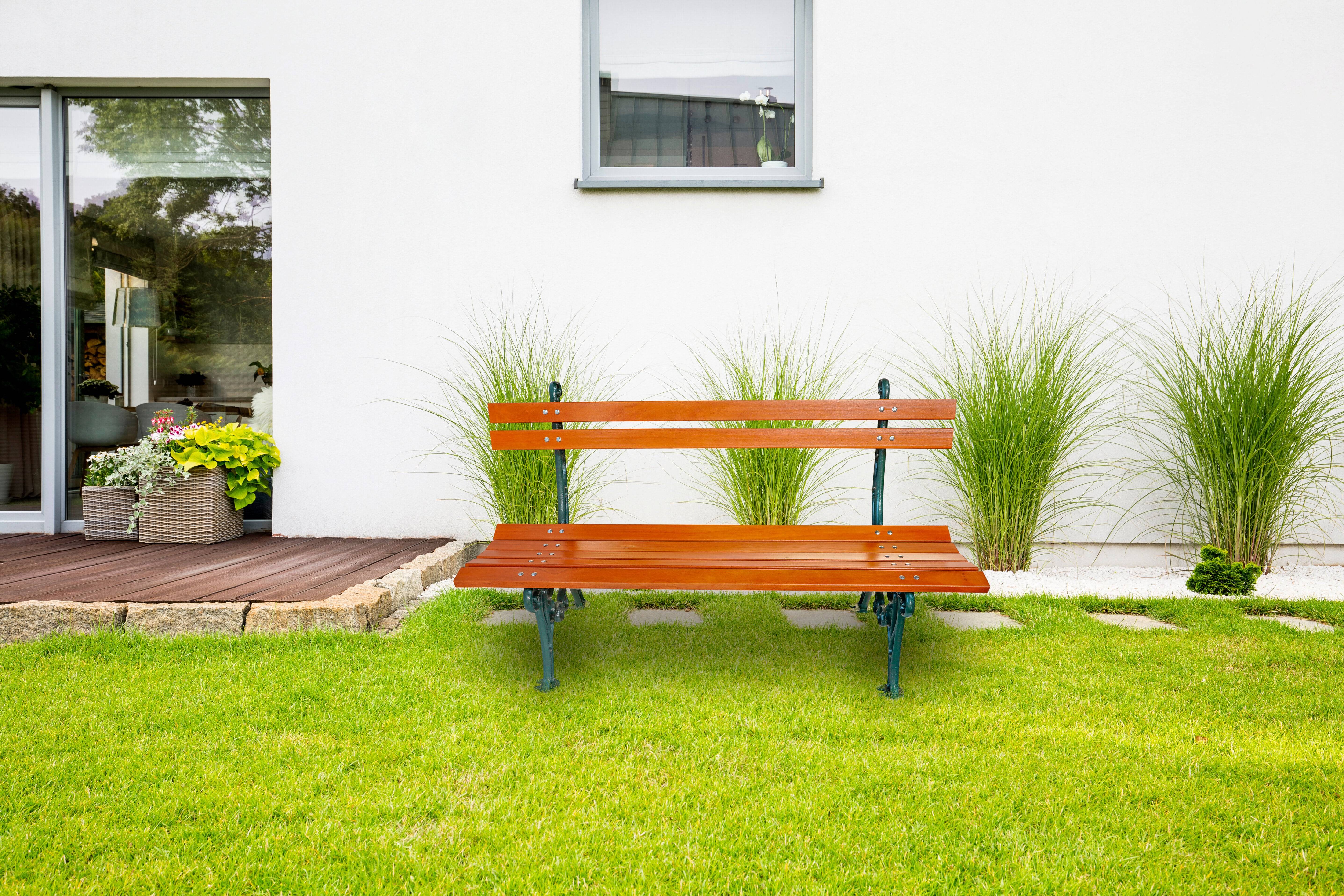 Banc de jardin Lorraine vert 6009 Dommartin H. 84cm X L. 150cm - Imagen 5