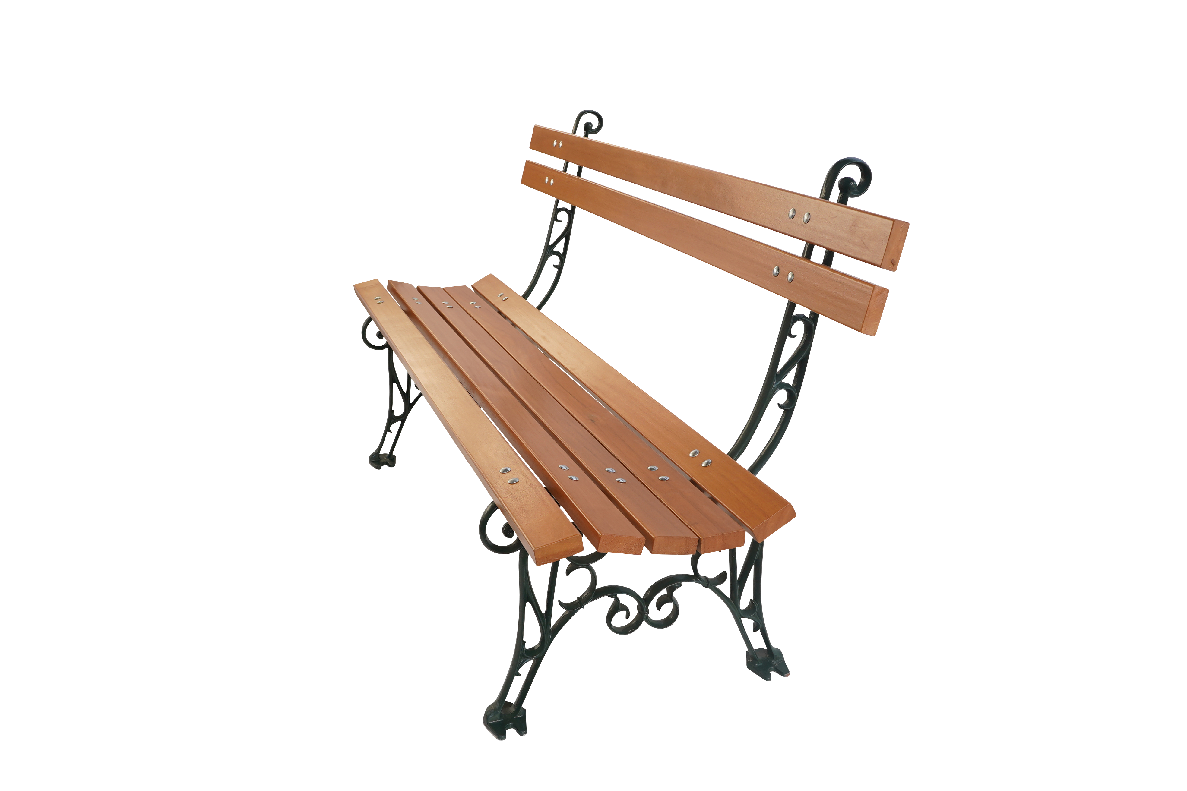 Banc de jardin Lorraine vert 6009 Dommartin H. 84cm X L. 150cm - Imagen 2
