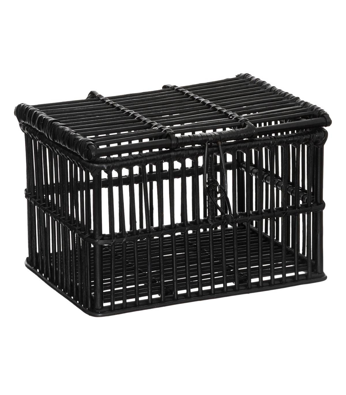 Set de 3 Malles de rangement en Rotin Noir L 45 L 39 et L 33 cm - Imagen 6