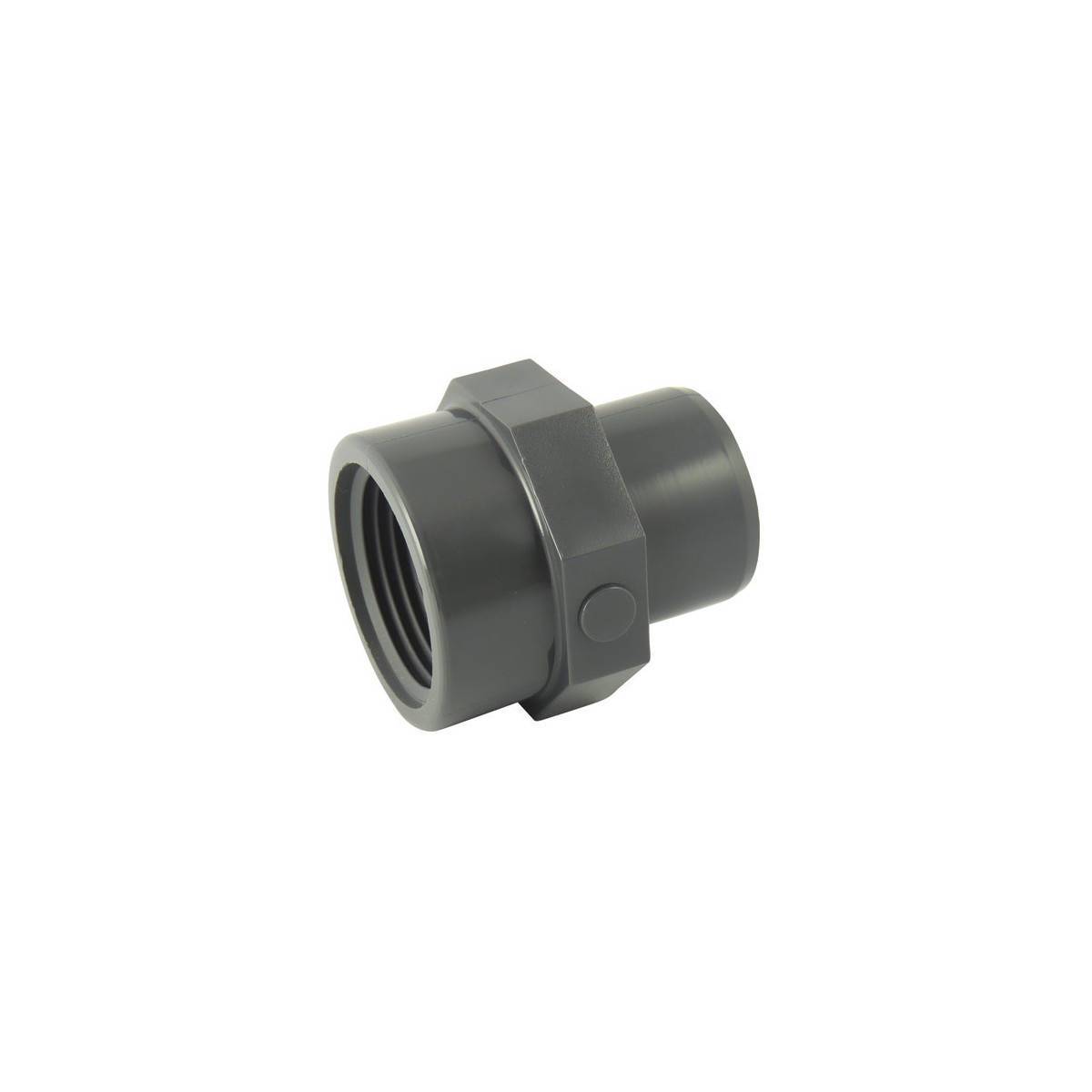 Codital - Adaptateur Male à coller / femelle à visser en PVC - Ø A: 75mm | Ø B: 2'' - Imagen 1