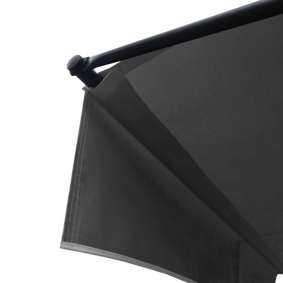 Store banne pour balcon CHENE 3 × 1,2m - Toile anthracite et structure grise - HAPPY GARDEN - Imagen 4