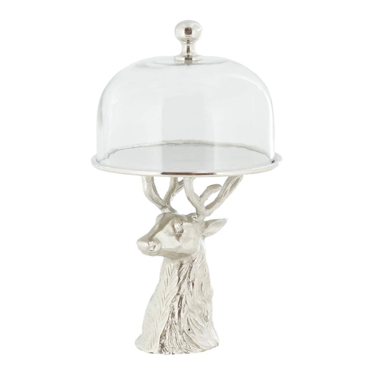 Aubry Gaspard - Cloche en verre sur support aluminium Cerf - Imagen 1