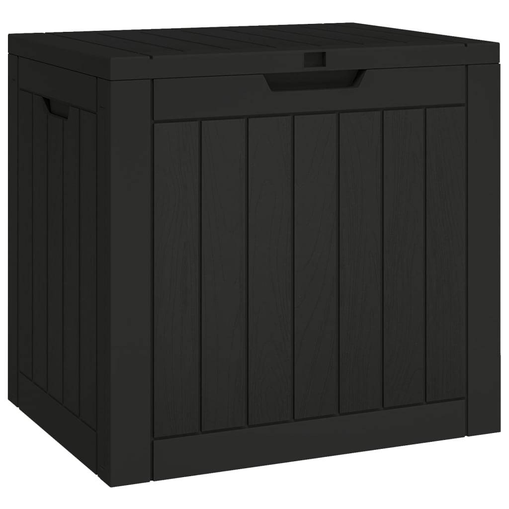 Boîte de rangement extérieure - Boîte de stockage de jardin noir 55,5x43x53 cm polypropylène ny564 - Image 1