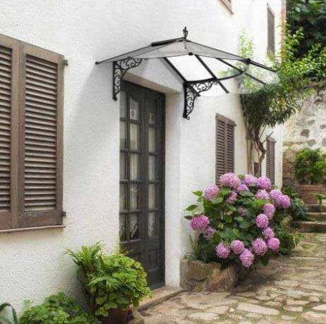 Canopia by Palram - Canopia Marquise de porte Iris 174.9 x 125 cm Noir 174.9 X 125 - Imagen 4