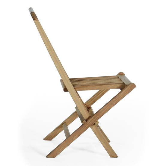 Chaises de jardin pliantes en teck massif Java (lot de 2) - TECK'Attitude - Image 7