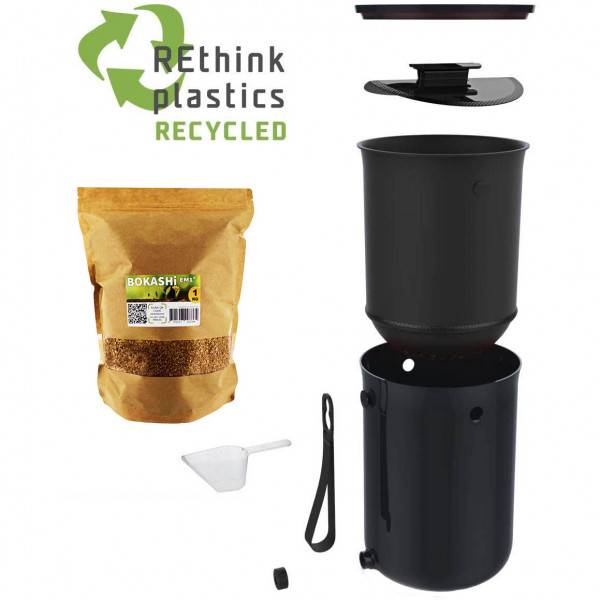 Ferme Du Moutta - Bokashi Organko 2 Noir (9,6L) + 1 kg d'Activateur EM-1 - Imagen 6