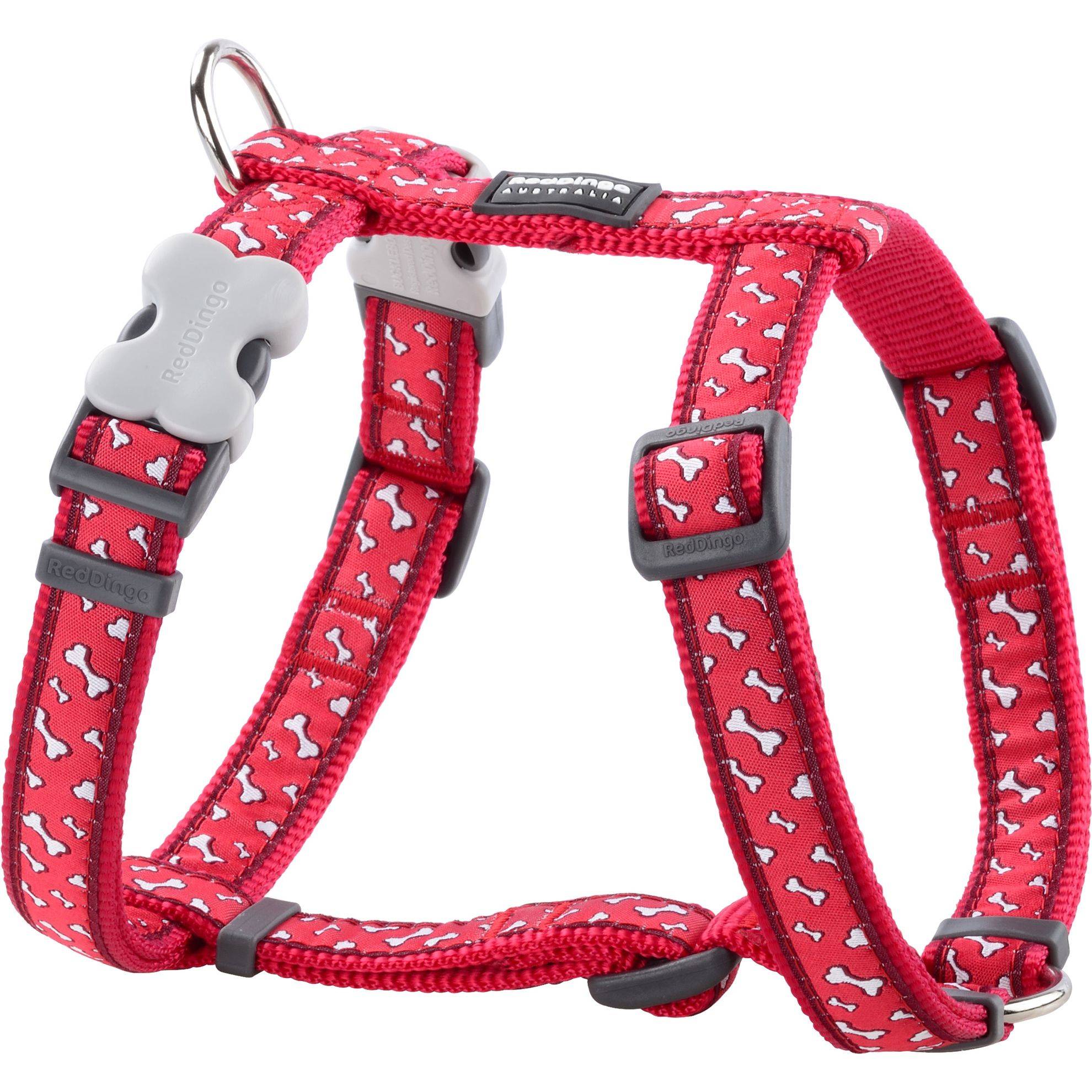 Harnais chien Red Dingo Fantaisie Rouge os Taille : T1 RED DINGO