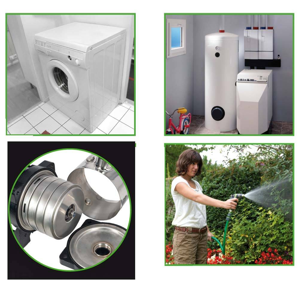 Ribimex - Pompe à eau de surface multicellulaire 4 turbines tout inox 950 w qualité alimentaire - Image 2