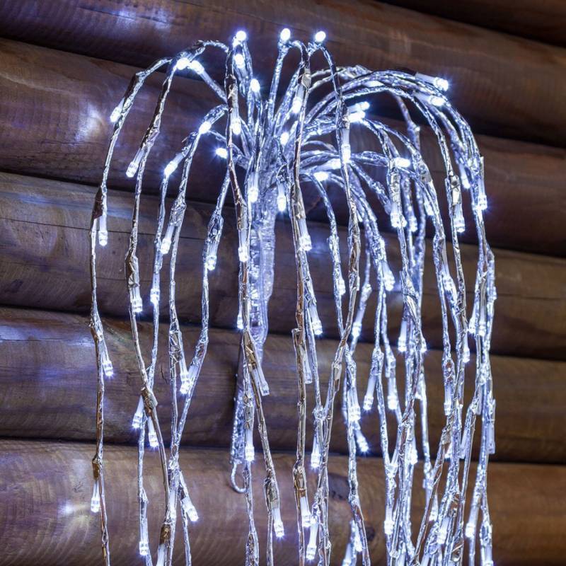 Branche lumineuse 1.2M 480 LEd blanc froid flash argentée Lotti - Image 4