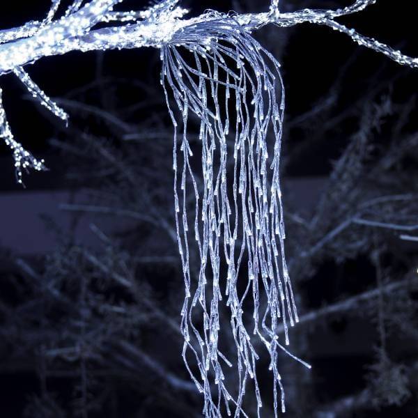 Branche lumineuse 1.2M 480 LEd blanc froid flash argentée Lotti