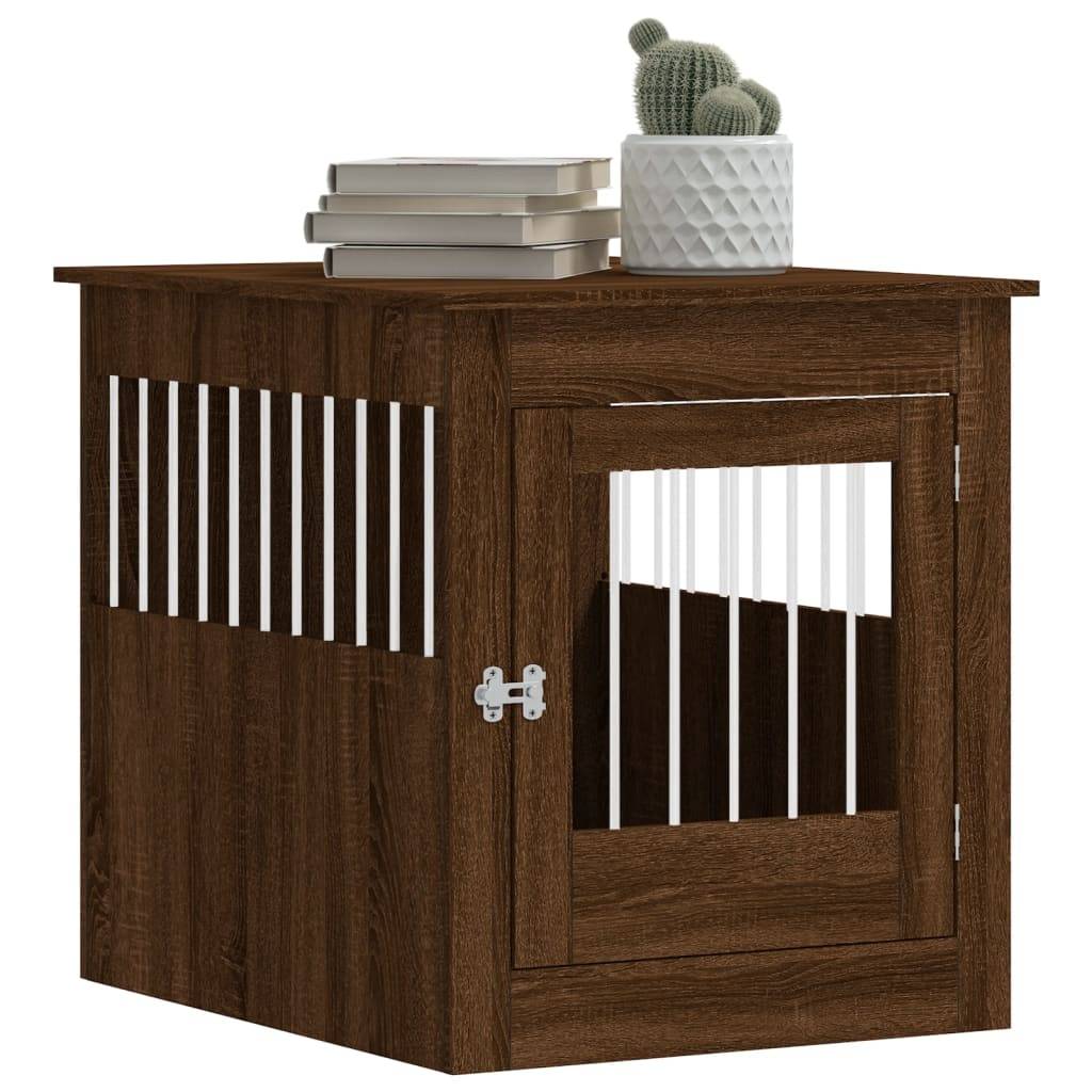 Niche plastique bois et acier marron  64,5x80x71 cm  - Prolenta premium p365.8 - Image 4