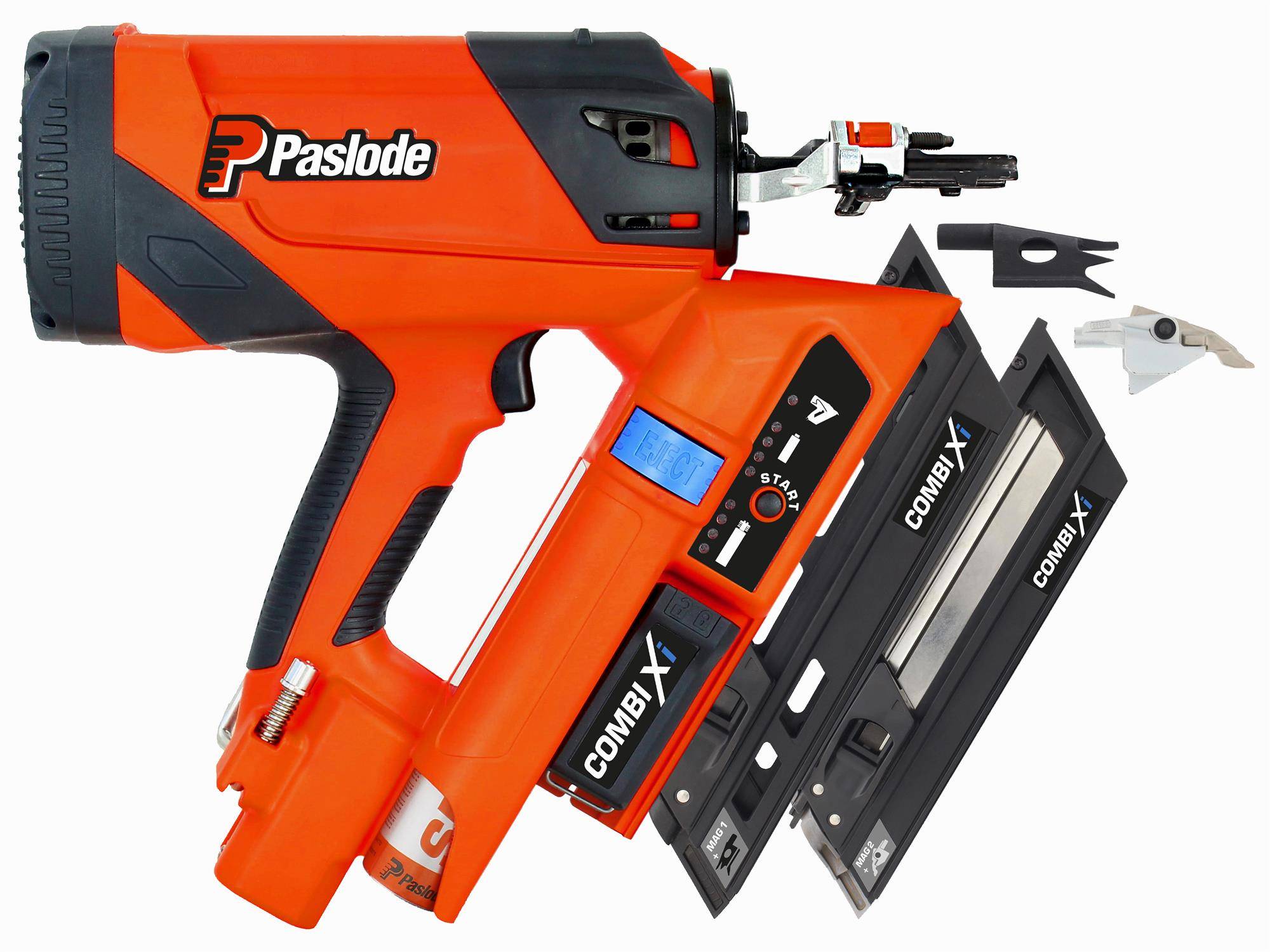 Cloueur gaz COMBI Xi + batterie 2,1Ah + chargeur + coffret - SPIT PASLODE - 014005 - Image 1