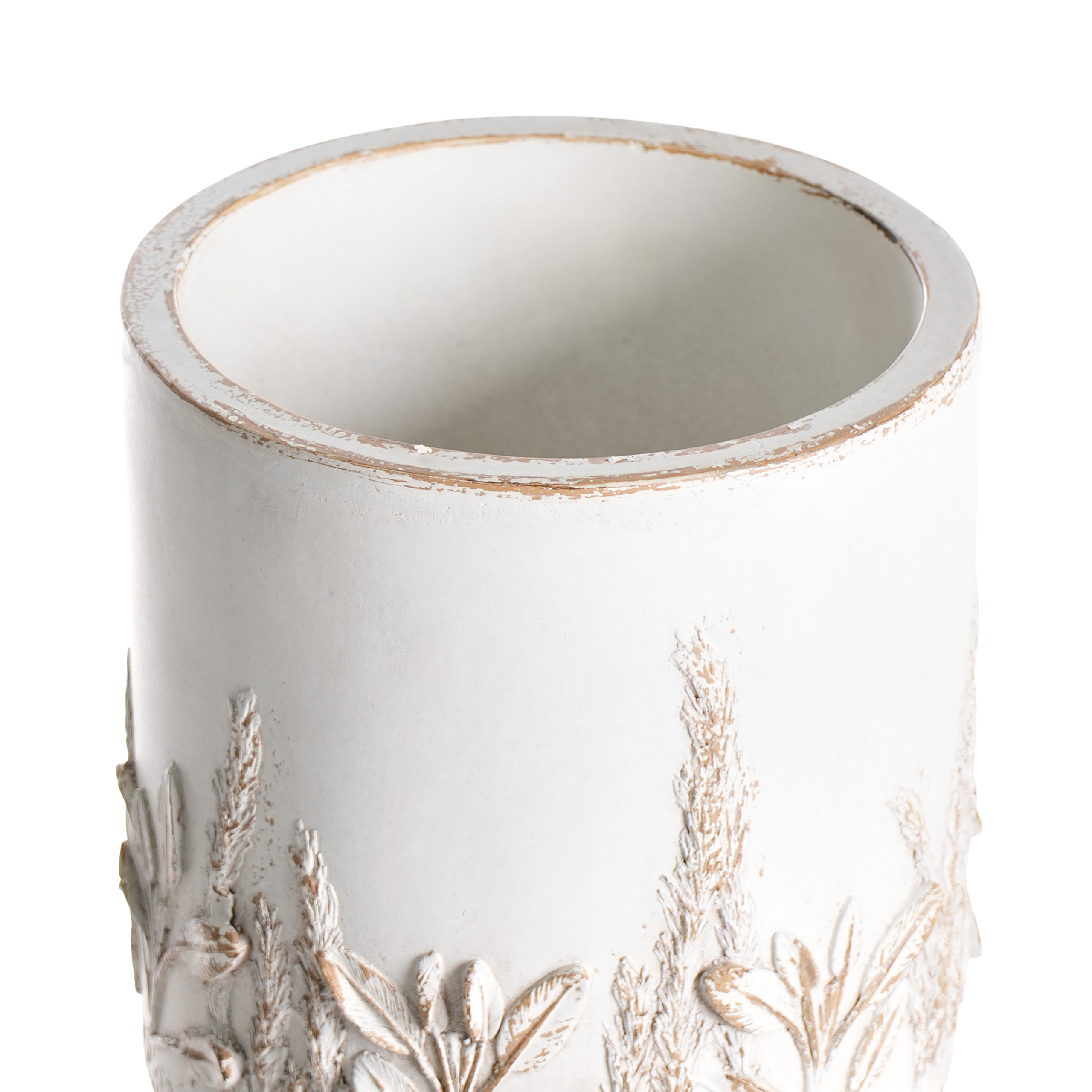 Cache-pot d'extérieur Oxyde de magnésium Blanc cassé PREWEZA - Beliani - Image 3