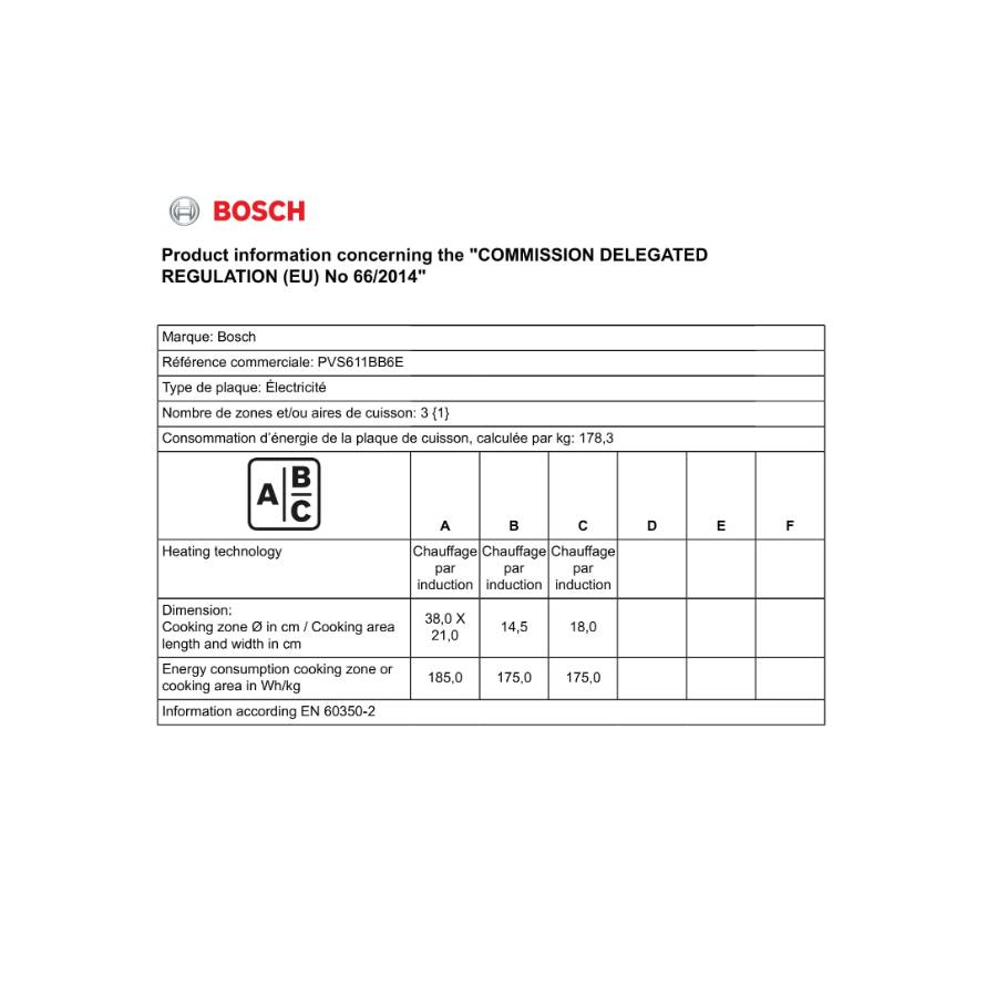 Bosch - Table de cuisson induction 60cm 4 feux noir PVS611BB6E Bosch - Image 10