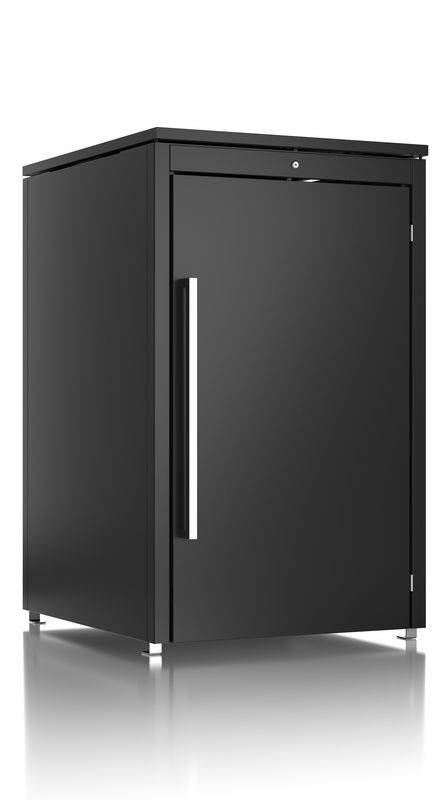 Coffre pour conteneurs à déchets Anthracite 83,5x76x120 acier — free download