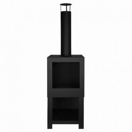 Esschert Design - Brasero chauffe terrasse avec rangement bois - Imagen 3
