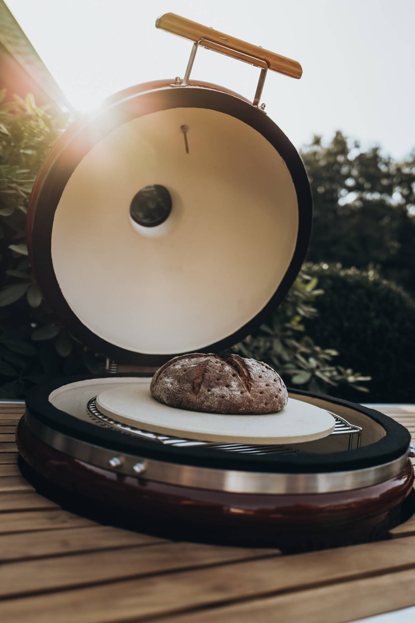 Monolith - Kamado Monolith LeCHEF Pro Série 2.0 Noir + Chariot + Housse + Pierre Pizza - Imagen 8
