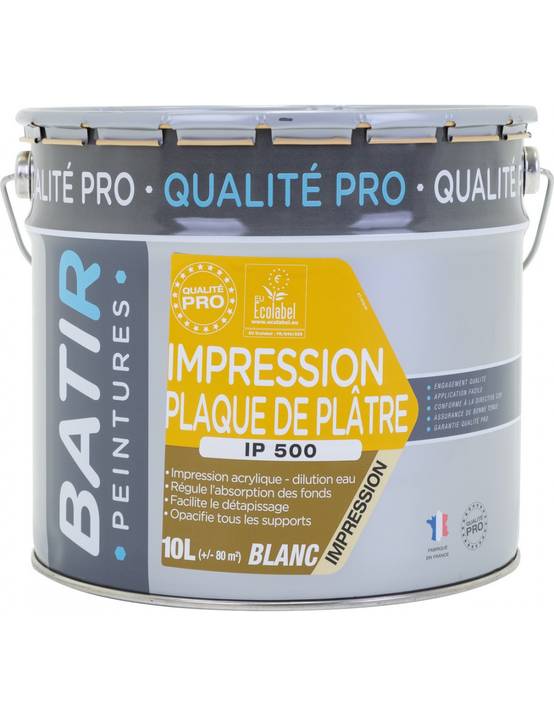 Sous-couche Bâtir 10l Blanc Préparation Optimale Des Surfaces Intérieures Et Extérieures - Batir Peintures