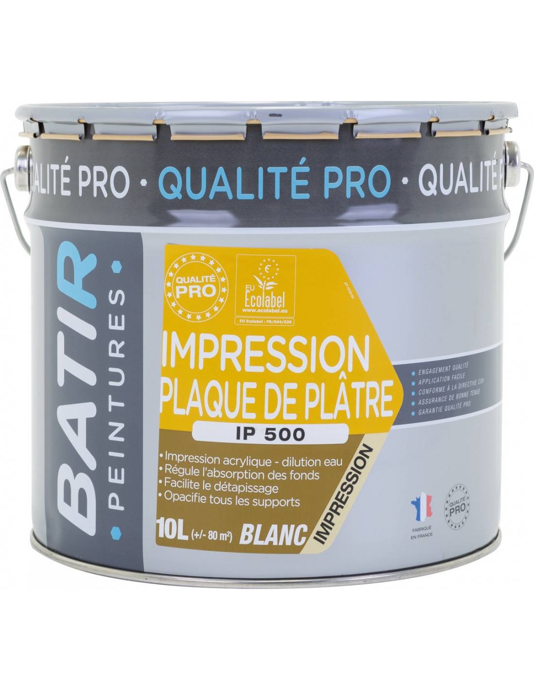 Sous-couche Bâtir 10l Blanc Préparation Optimale Des Surfaces Intérieures Et Extérieures - Batir Peintures