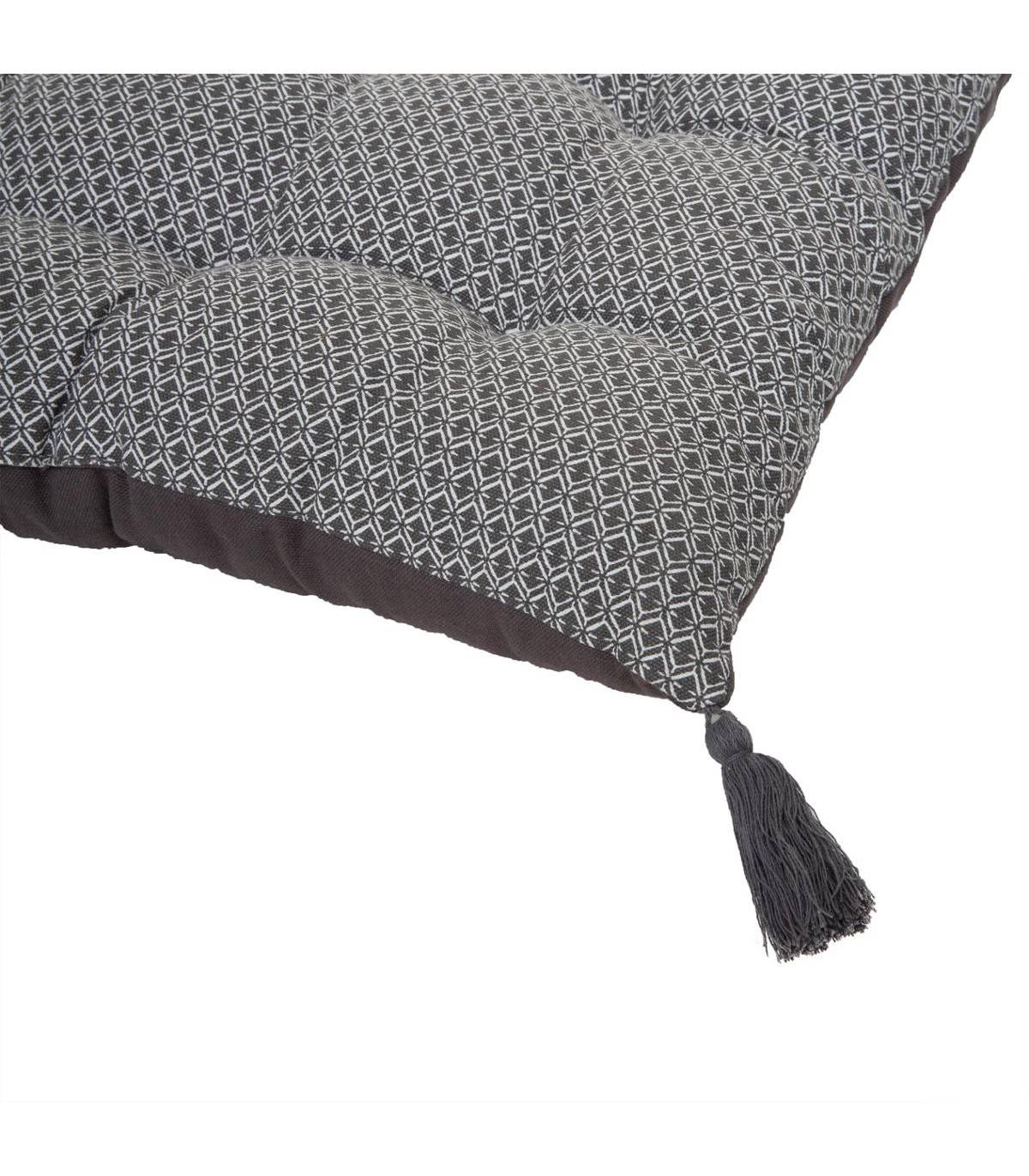 Atmosphera - Matelas de Sol Gris avec Pompons 60 x 120 cm - Imagen 3