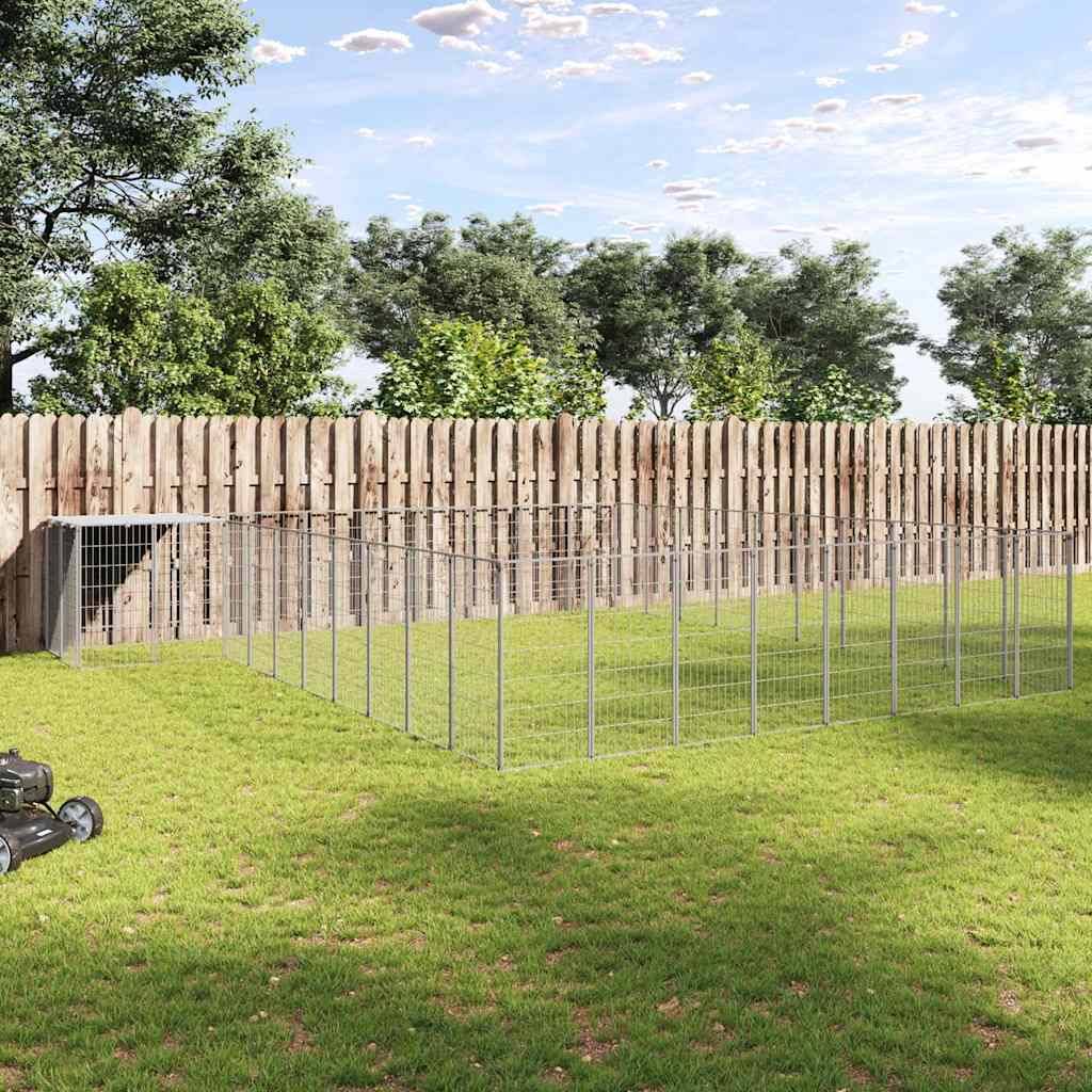 Vidaxl - Chenil Argenté 37,51 m² Acier vidaXL 3082248 - Imagen 1