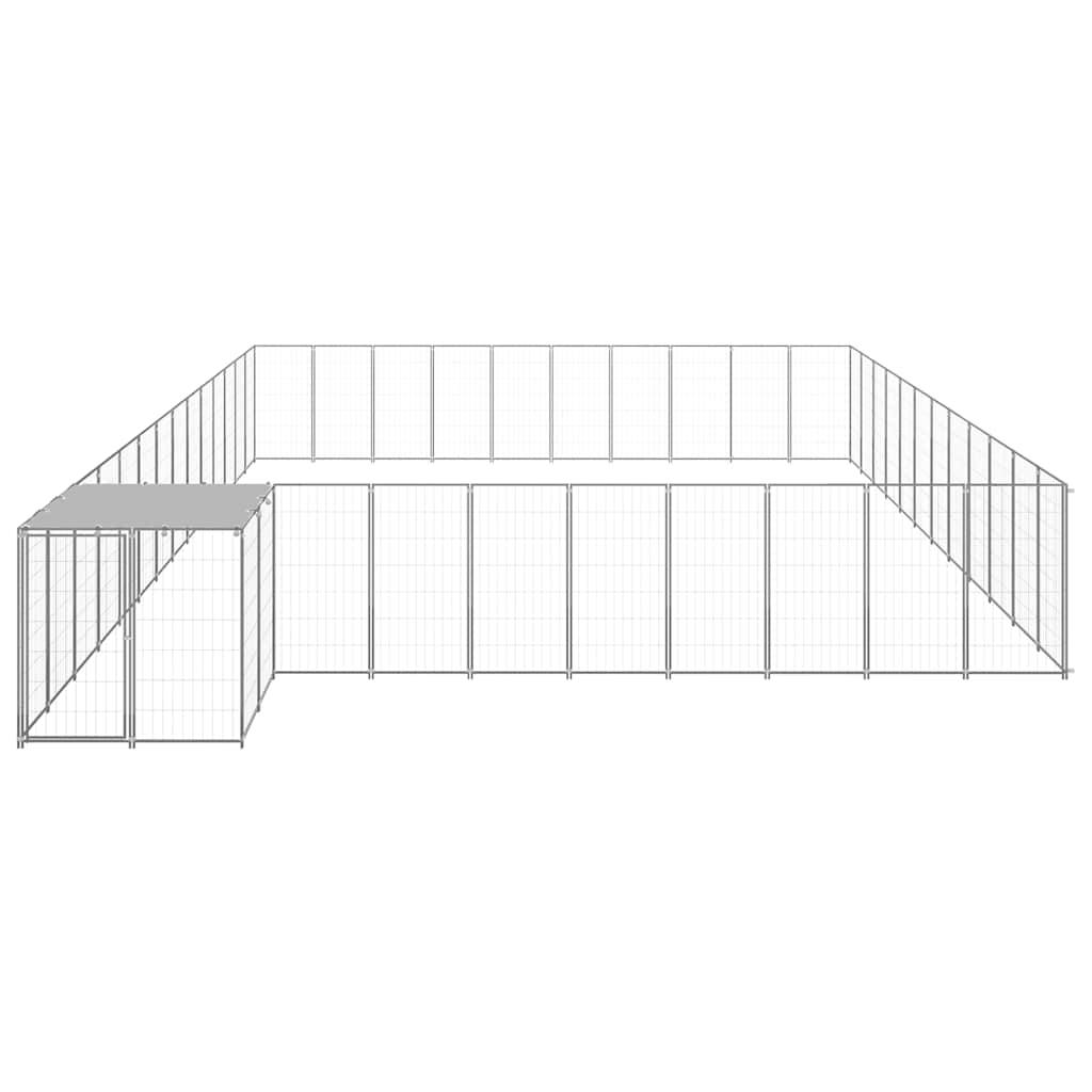 Vidaxl - Chenil Argenté 37,51 m² Acier vidaXL 3082248 - Imagen 7