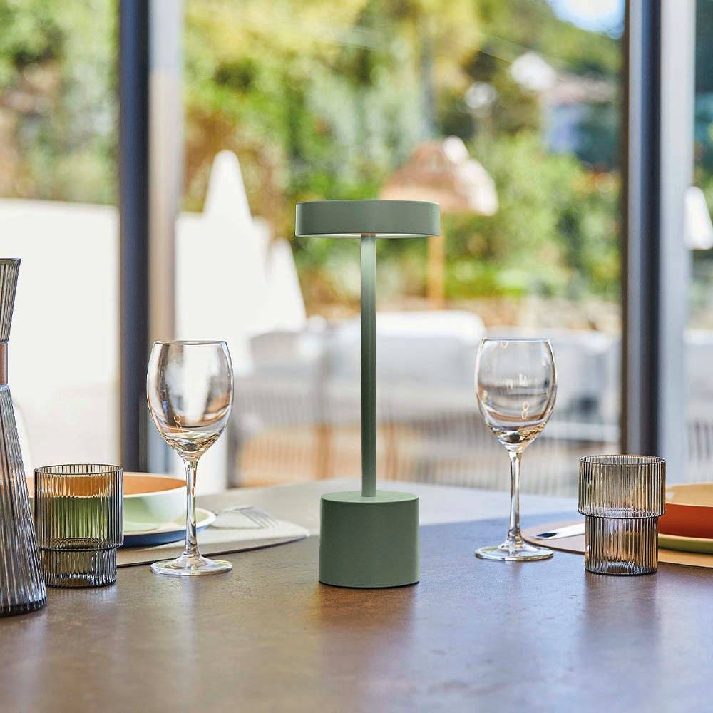Lumisky - Lampe de table sans fil ROBY Vert H30cm - Imagen 4