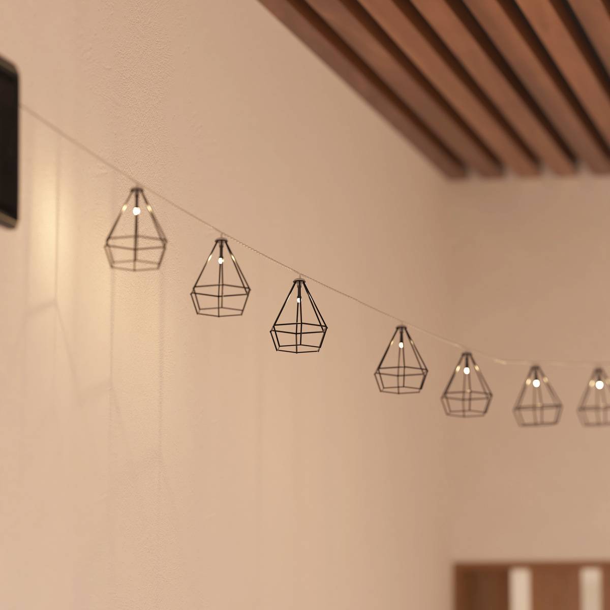Atmosphera - Guirlande 10 boules solaire L335cm noir ATMOSPHERA CREATEUR D'INTERIEUR - Imagen 3