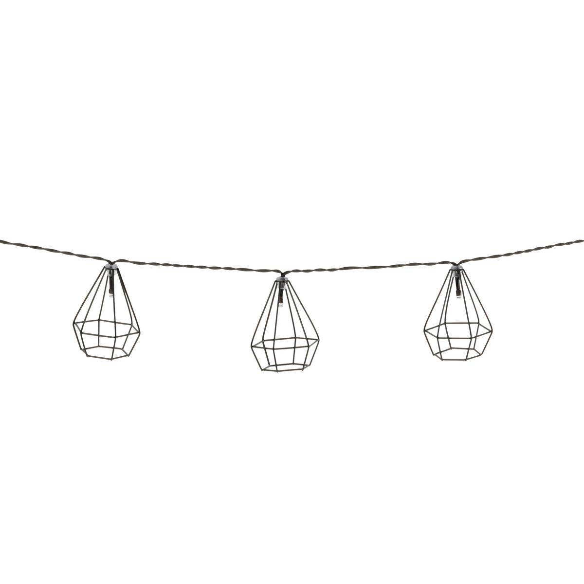 Atmosphera - Guirlande 10 boules solaire L335cm noir ATMOSPHERA CREATEUR D'INTERIEUR - Imagen 2