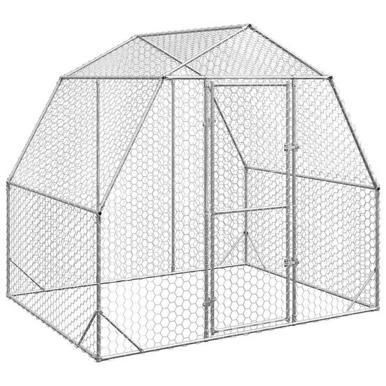 Vidaxl - Poulailler 2,5x2x2,25 m acier galvanisé vidaXL 4104029 - Image 2