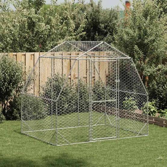 Vidaxl - Poulailler 2,5x2x2,25 m acier galvanisé vidaXL 4104029 - Image 1