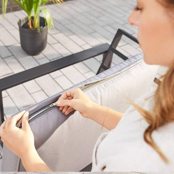 Salon de jardin aluminium HOME DELUXE RIO XXL - anthracite - Image 6