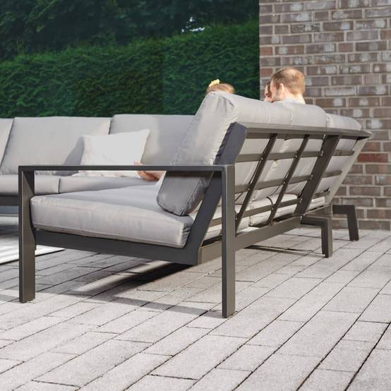 Salon de jardin aluminium HOME DELUXE RIO XXL - anthracite - Image 5