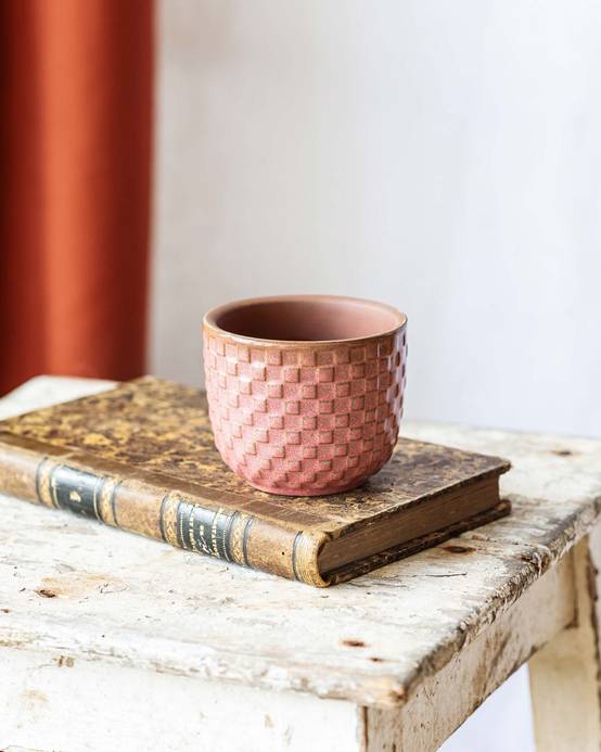 Mini cache pot - RELIEF ROSE- La Green Touch - Image 1