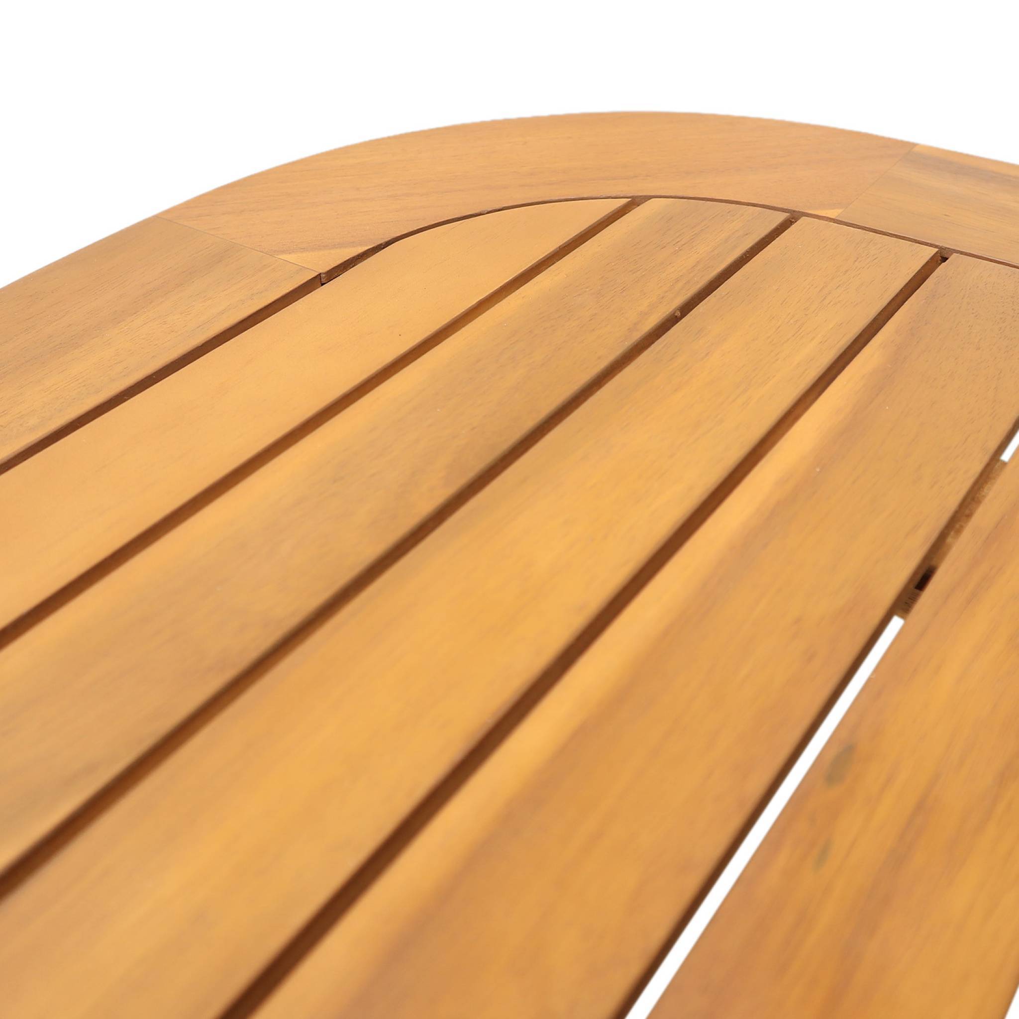 Table de jardin extensible bois d'acacia 6-8 places 180/240cm naturel - Tanzo | sweeek - Image 5