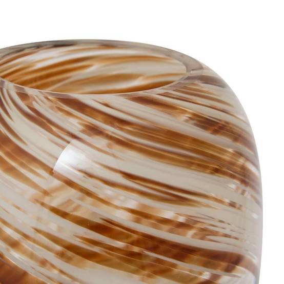 Vase Déco en Verre "Arvo" 26cm Multicolore - Image 2