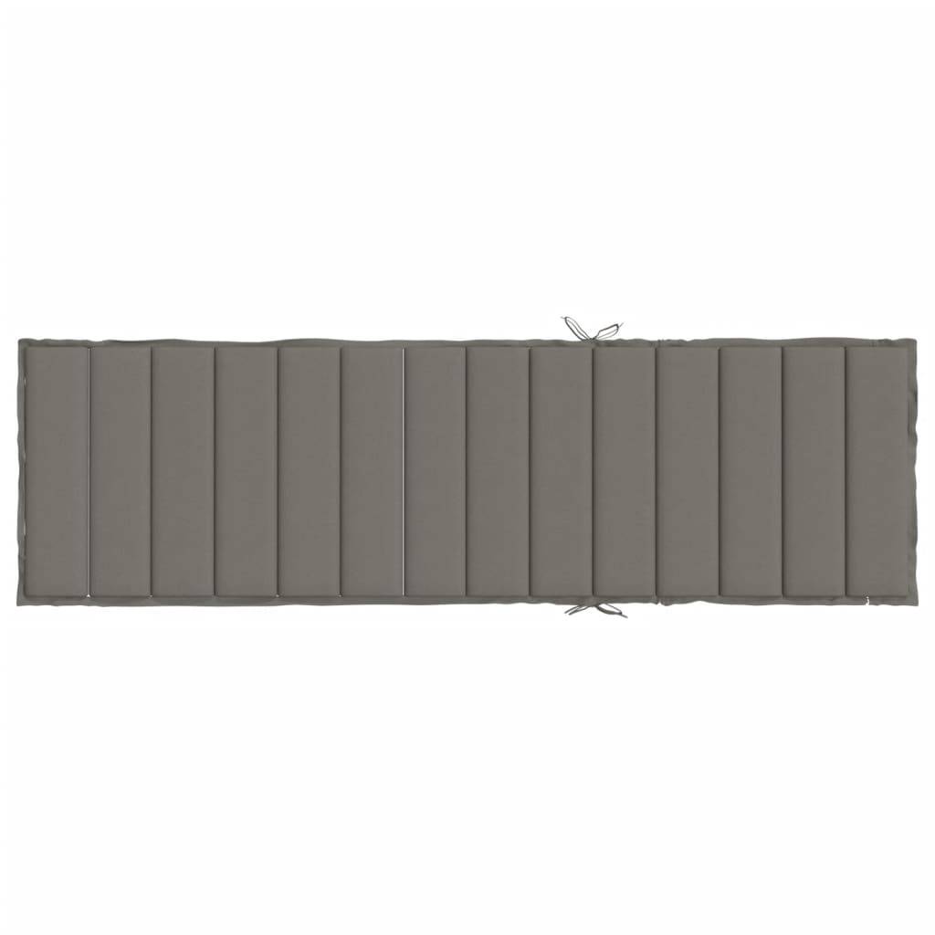 PANGIVO - Coussin de chaise longue polyester gris foncé mélangé 200 x 60 x 4 cm - PANGIVO - Image 5