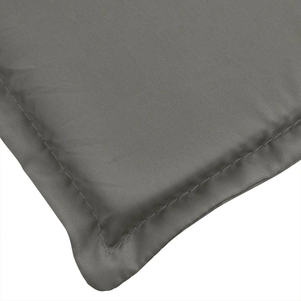 PANGIVO - Coussin de chaise longue polyester gris foncé mélangé 200 x 60 x 4 cm - PANGIVO - Image 6