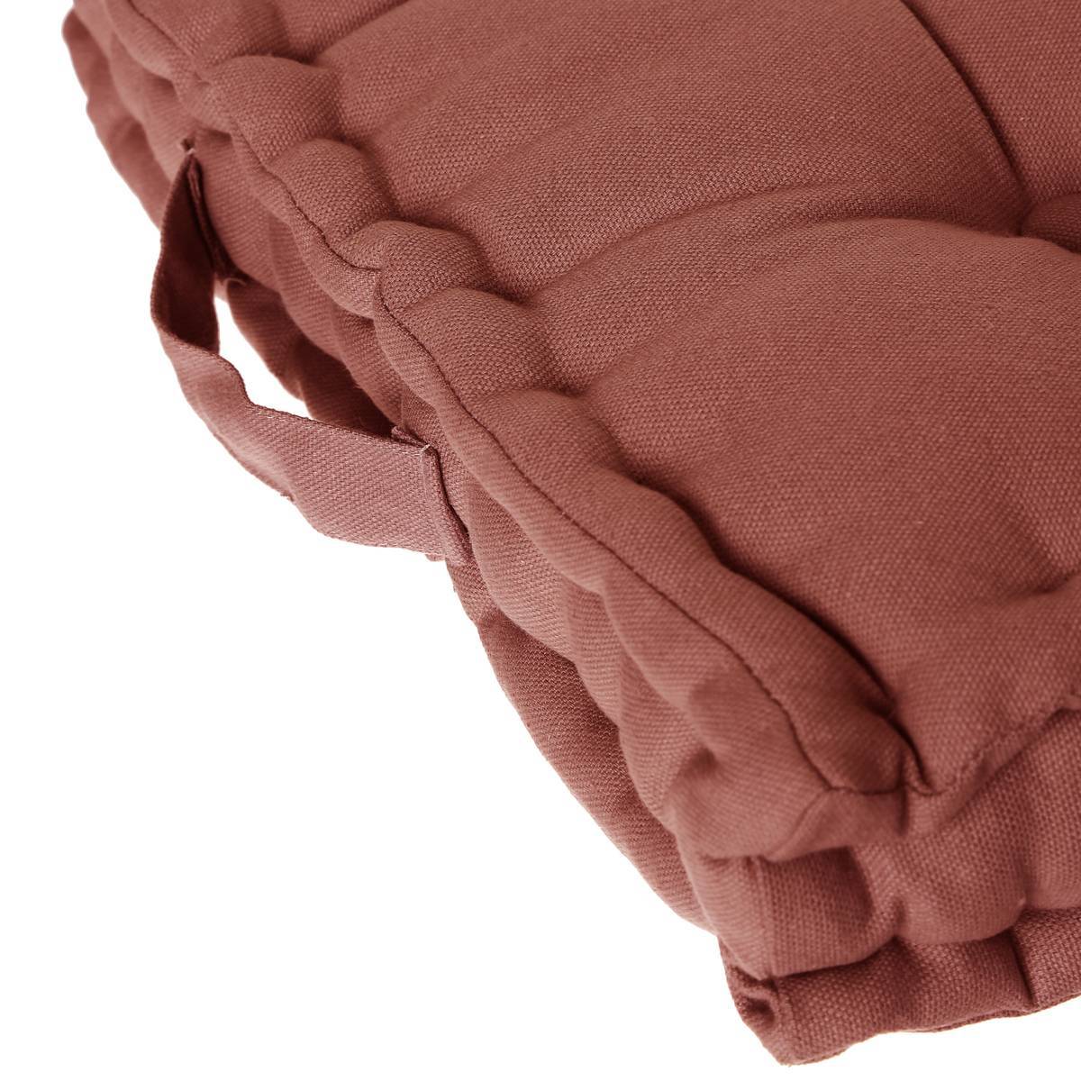 Atmosphera - Coussin de sol rose terracotta 40x40cm - Atmosphera Créateur d'intérieur - Imagen 3