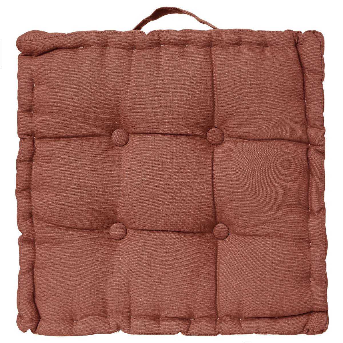 Atmosphera - Coussin de sol rose terracotta 40x40cm - Atmosphera Créateur d'intérieur - Imagen 1