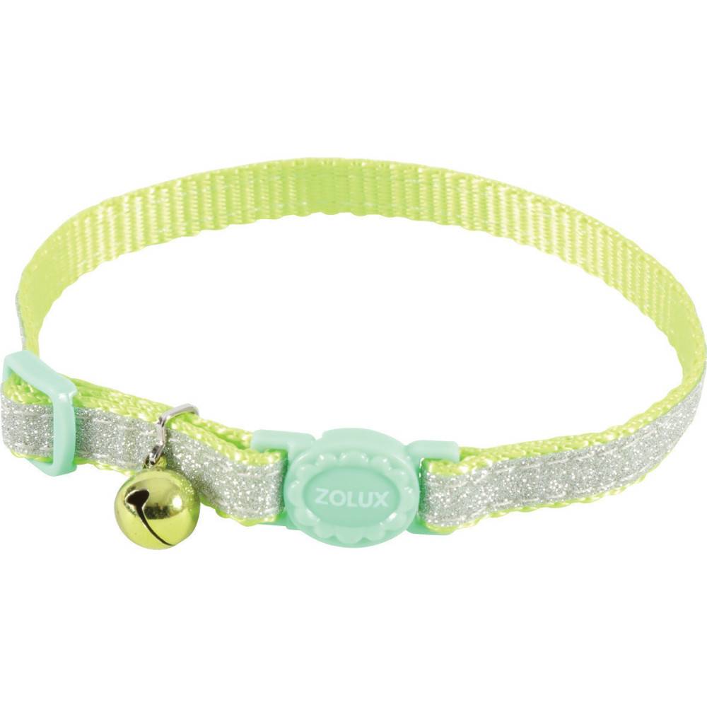 Zolux - Collier SHINY vert, réglable de 17 à 30 cm  pour chat - Imagen 1