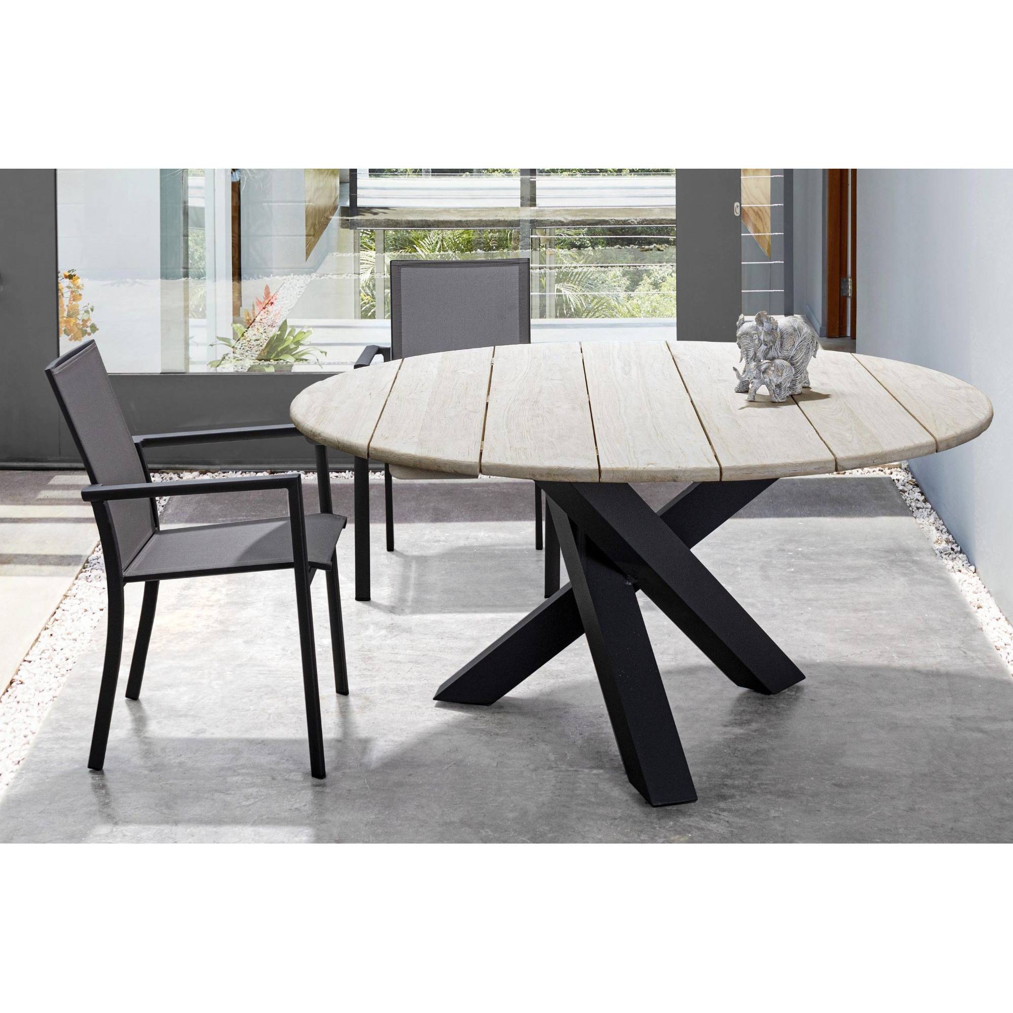 Autre - Chaises de jardin colorées en aluminium (lot de 4) - CASSIS - Imagen 4