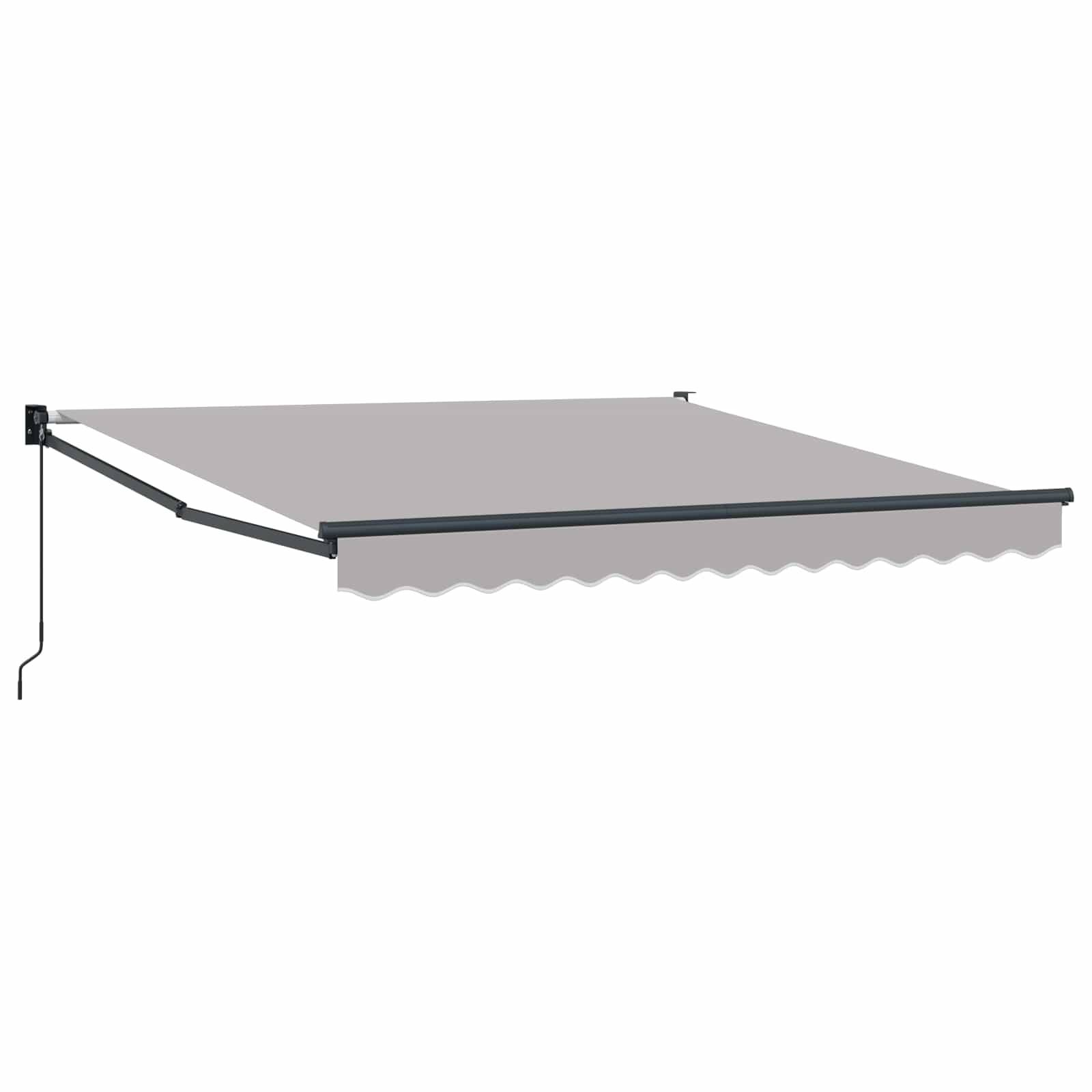 ComfortXL - Store banne rétractable aluminium protection solaire jardin 300x250cm gris clair - ComfortXL Outdoor Living - Image 2