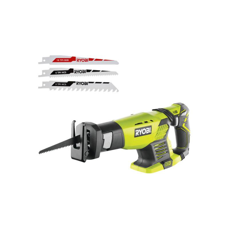 Ryobi - Pack RYOBI - Scie sabre RRS1801M - 18V One+ sans batterie ni chargeur - Lot de 3 lames RAK3RBWM spéciales scie sabre
